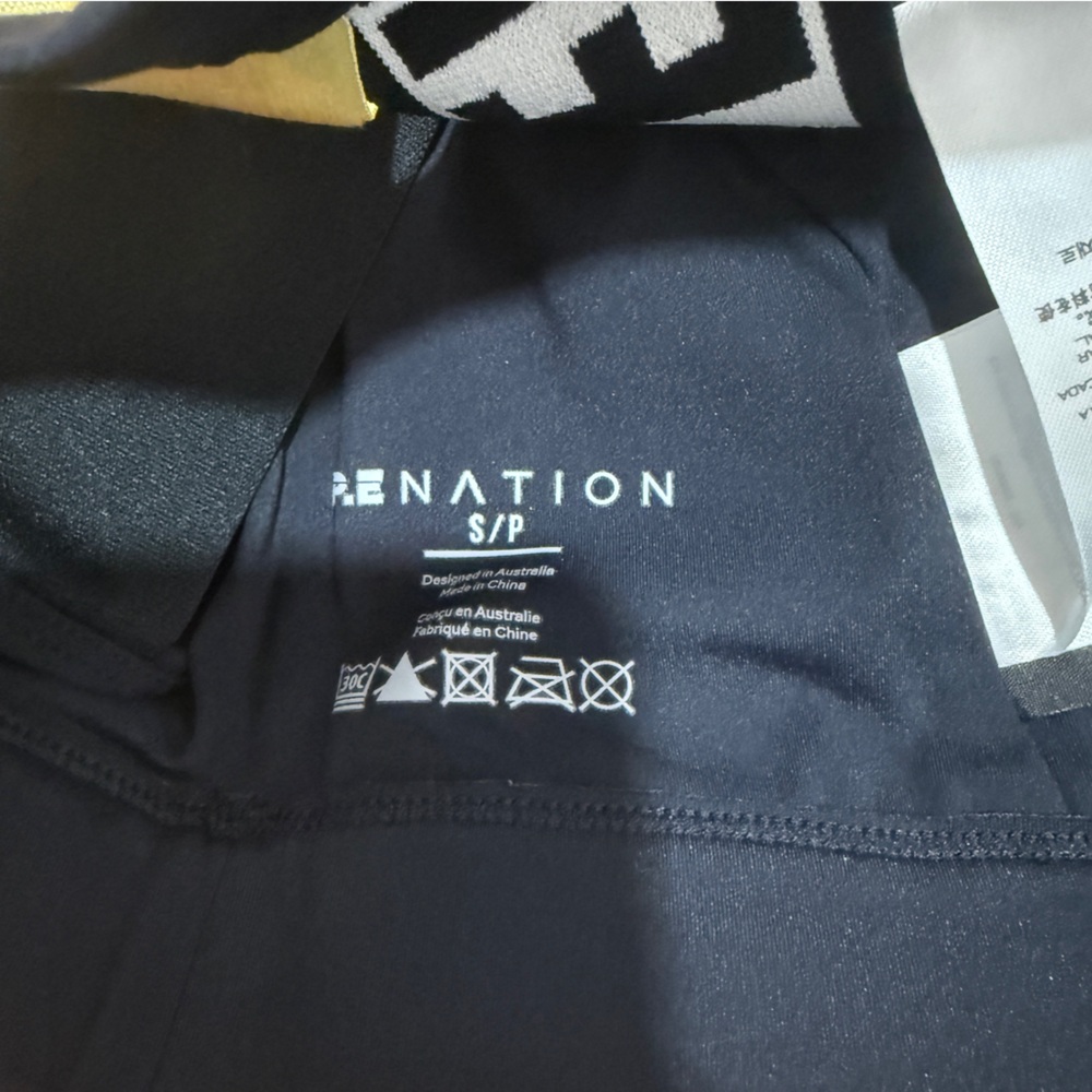 P.E Nation Backswing Sports Bra Small and Leggings Medium Black Gold - Picture 16 of 16